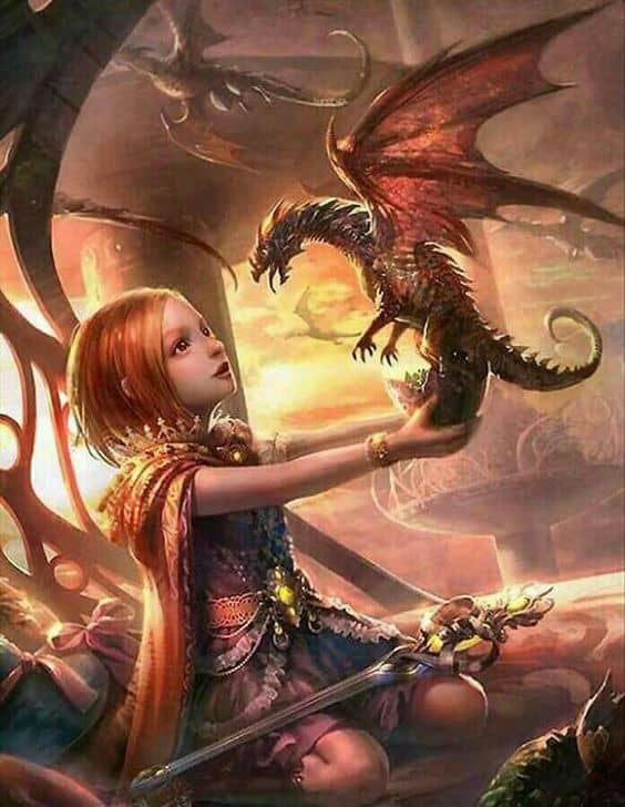 Little Girl Littler Dragon