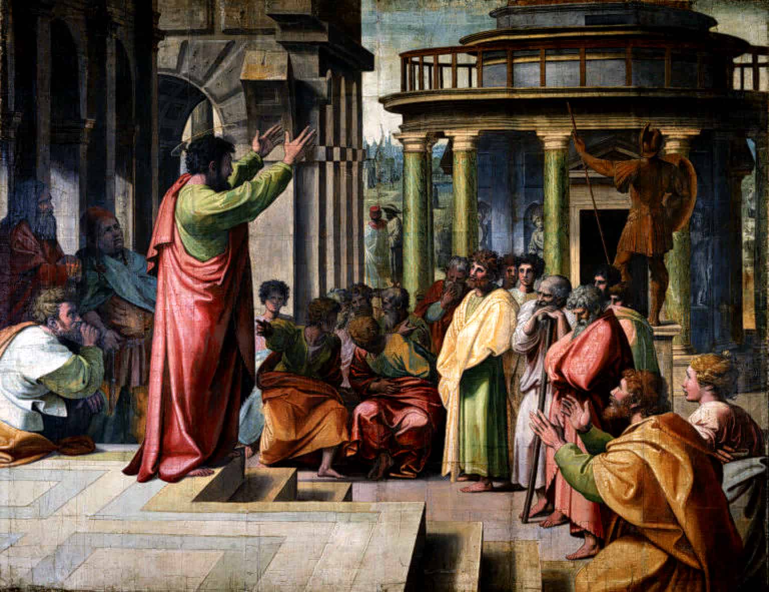 Raphael,_St_Paul_Preaching_in_Athens_(1515)
